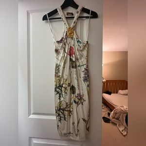 Roberto cavalli floral designer dress